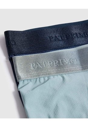 Set X2 Bóxers Largos Con Textura Microperforada Para Hombre X2 Para Hombre Negro Patprimo