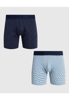 Set X2 Bóxers Medios Con Estampado Para Hombre X2 Para Hombre Negro Patprimo