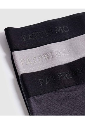 Pack X3 Bóxer Para Hombre En Tela Texturizada X3 Para Hombre Negro Patprimo