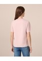 Camiseta De Cuello Redondo Para Mujer  Para Mujer Rosado Patprimo de Patprimo