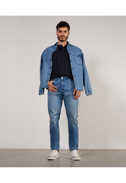 Jean Para Hombre Regular Color Azul Medio Marca Patprimo #44160293