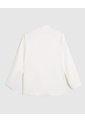 Blazer Para Mujer Con Ajuste De Botón  Para Mujer Blanco Patprimo de Patprimo