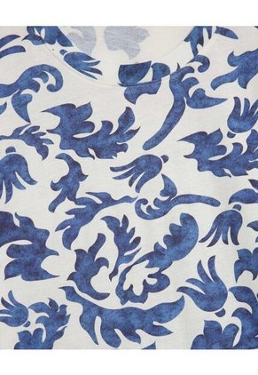 Camiseta Para Mujer Manga Corta Cuello Redondo Color Azul  Marca Patprimo #14091418