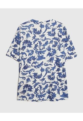 Camiseta Para Mujer Manga Corta Cuello Redondo Color Azul  Marca Patprimo #14091418