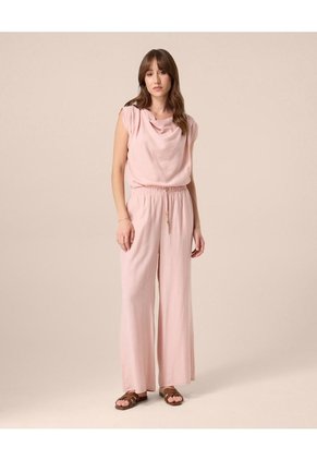 Pantalón Fluido De Silueta Amplia Para Mujer  Para Mujer Rosado Patprimo