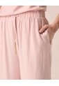Pantalón Fluido De Silueta Amplia Para Mujer  Para Mujer Rosado Patprimo de Patprimo