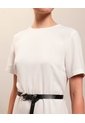 Vestido Midi De Corte Recto Para Mujer  Para Mujer Blanco Patprimo de Patprimo