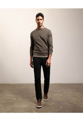 Pantalón Chino Unicolor Para Hombre  Para Hombre Negro Patprimo
