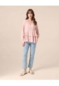 Jeans Straight Con Bordado Floral Para Mujer  Para Mujer Azul Patprimo de Patprimo