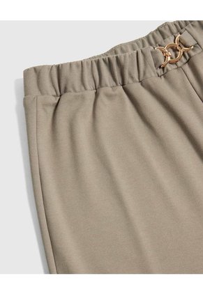 Pantalón Wide Leg Con Herraje Para Mujer Curvy  Para Mujer Verde Patprimo