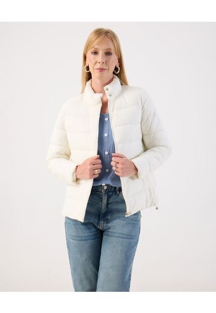 Chaqueta  Para Mujer Acolchada Color Blanco Marca Patprimo #30080563
