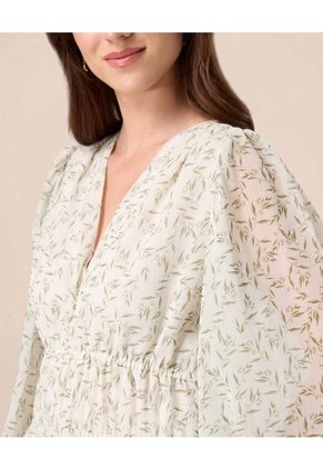 Vestido Largo Con Cintura Enresortada Para Mujer Para Mujer Verde Patprimo