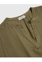 Blusa Escote En V Con Manga Corta Para Mujer Curvy  Para Mujer Verde Patprimo de Patprimo