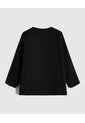 Chaqueta Unicolor Con Botones Para Mujer Curvy  Para Mujer Negro Patprimo de Patprimo