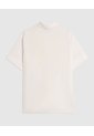 Camisa Manga Corta Con Aplique Para Mujer Curvy  Para Mujer Blanco Patprimo de Patprimo