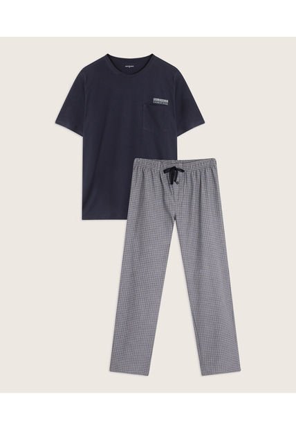 Pijama Para Hombre M/C P/L Color Azul  Marca Patprimo #44040107