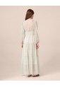 Vestido Largo Con Cintura Enresortada Para Mujer  Para Mujer Verde Patprimo de Patprimo