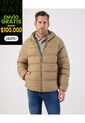 Chaqueta Acolchada Con Capota   Para Hombre Beige Patprimo de Patprimo