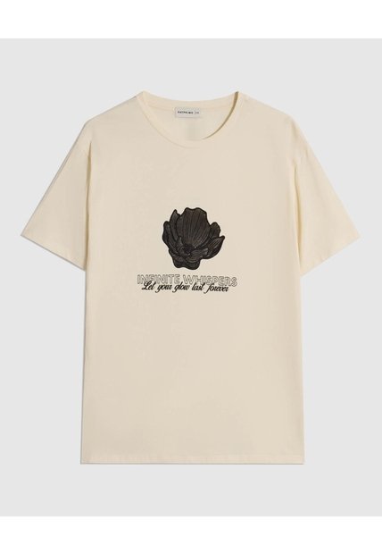 Camiseta Texturizada Manga Corta Para Mujer Curvy  Para Mujer Café Patprimo