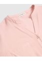 Camisa Cuello Nerú Y Doble Bolsillo Para Mujer Curvy  Para Mujer Rosado Patprimo de Patprimo