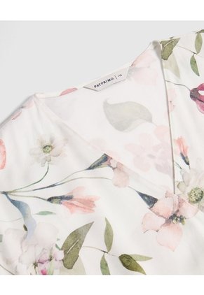 Vestido Cruzado Con Cintura Elástica Para Mujer Curvy Para Mujer Blanco Patprimo