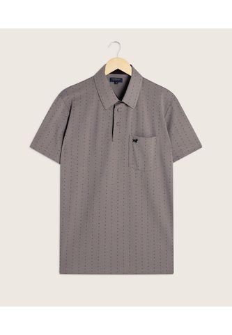 Polo Para Hombre Cuello Maquina Con Bolsillo Color Gris  Marca Patprimo #44110981 Patprimo