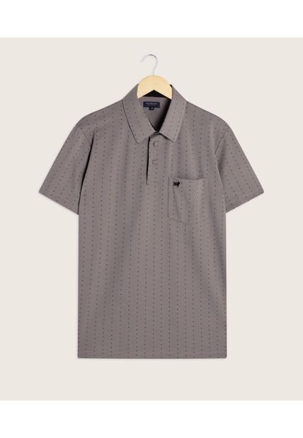Polo Para Hombre Cuello Maquina Con Bolsillo Color Gris  Marca Patprimo #44110981