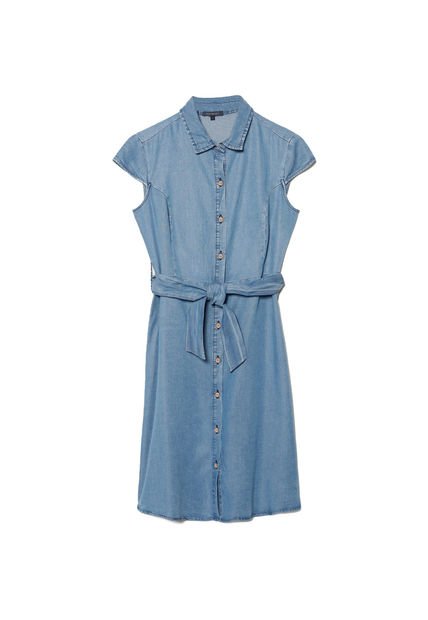 Vestido Para Mujer Manga Corta Color Azul  Marca Patprimo #30170869