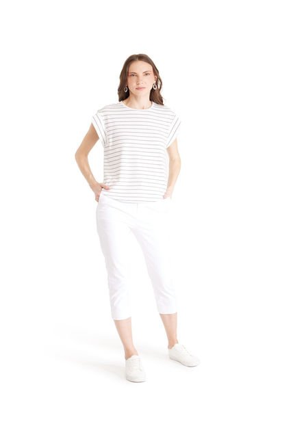 Pantalón Para Mujer Capri Color Blanco Marca Patprimo #30071624