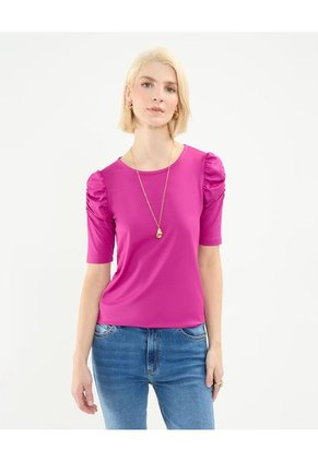 Camiseta Para Mujer Manga Corta Color Morado Marca Patprimo #30093658