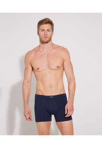 Boxer X1 Para Hombre Filete Medio Color Azul Oscuro Marca Patprimo #44000434 Patprimo