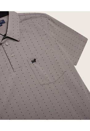 Polo Para Hombre Cuello Maquina Con Bolsillo Color Gris  Marca Patprimo #44110981