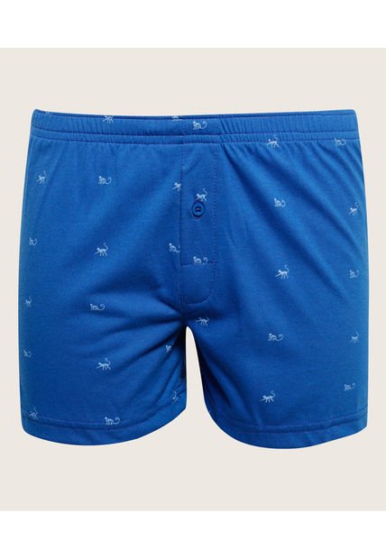 Boxer Para Niño Bragueta Color Azul Medio Marca Patprimo #66000094