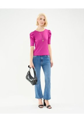 Camiseta Para Mujer Manga Corta Color Morado Marca Patprimo #30093658