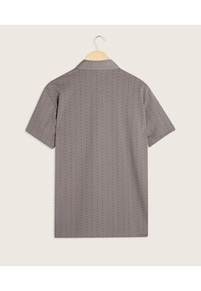 Polo Para Hombre Cuello Maquina Con Bolsillo Color Gris  Marca Patprimo #44110981