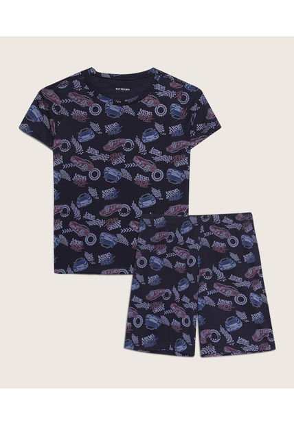 Pijama Para Niño M/C P/C Color Azul  Marca Patprimo #66040048