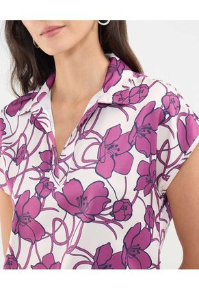 Blusa Para Mujer Manga Corta Color Morado Marca Patprimo #30123448
