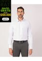 Camisa Manga Larga Unicolor   Para Hombre Blanco Patprimo de Patprimo