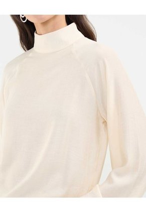 Blusa Plisada Cuello Alto  Para Mujer Amarillo Patprimo