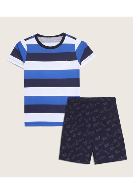 Pijama Para Niño M/C P/C Color Azul Claro Marca Patprimo #66040047