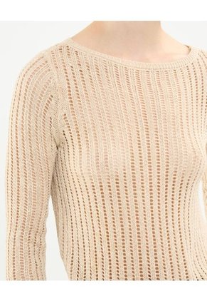 Saco Para Mujer Cuello Redondo Color Dorado Marca Patprimo #30330589