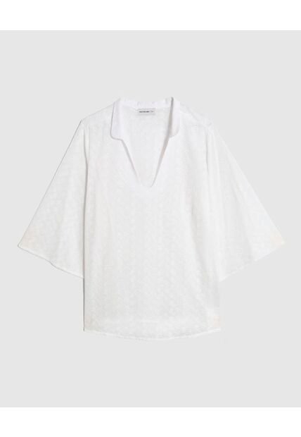 Blusa  Para Mujer Manga 3/4 Color Blanco Marca Patprimo #14121413