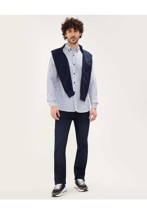 Camisa Para Hombre Manga Larga Sin Bolsillo Color Azul  Marca Patprimo #44013059