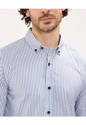 Camisa Para Hombre Manga Larga Sin Bolsillo Color Azul  Marca Patprimo #44013059