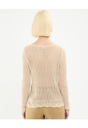 Saco Para Mujer Cuello Redondo Color Dorado Marca Patprimo #30330589