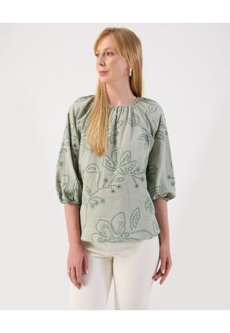 Blusa  Para Mujer Manga 3/4 Color Verde Marca Patprimo #30123568 Patprimo