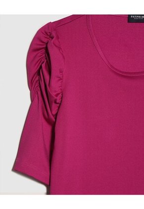 Camiseta Para Mujer Manga Corta Color Morado Marca Patprimo #30093658