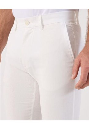 Pantalón Casual Corte Ajustado   Para Hombre Blanco Patprimo