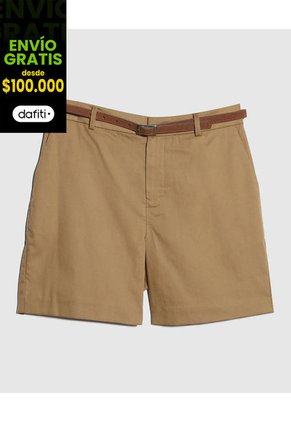 Bermuda Para Mujer  Color Café Claro Marca Patprimo #30100364