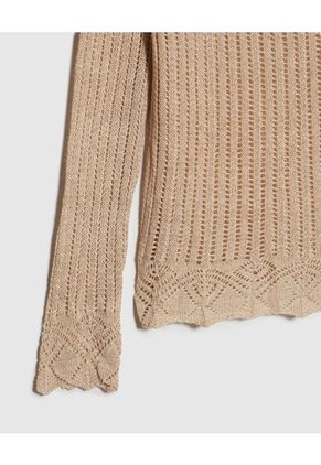 Saco Para Mujer Cuello Redondo Color Dorado Marca Patprimo #30330589